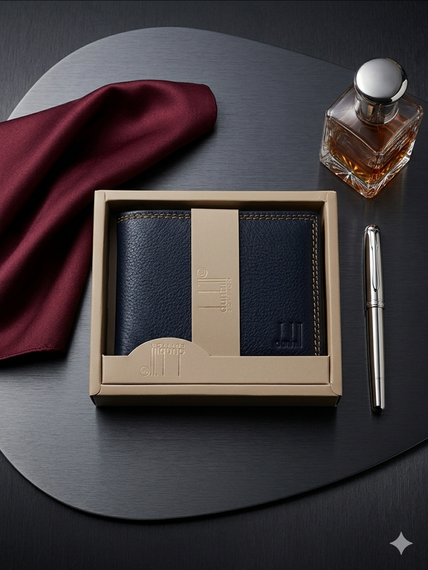 Zed black Leather Wallet.