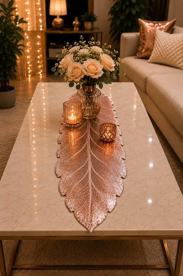 TABLE  RUNNER ROSE GOLD